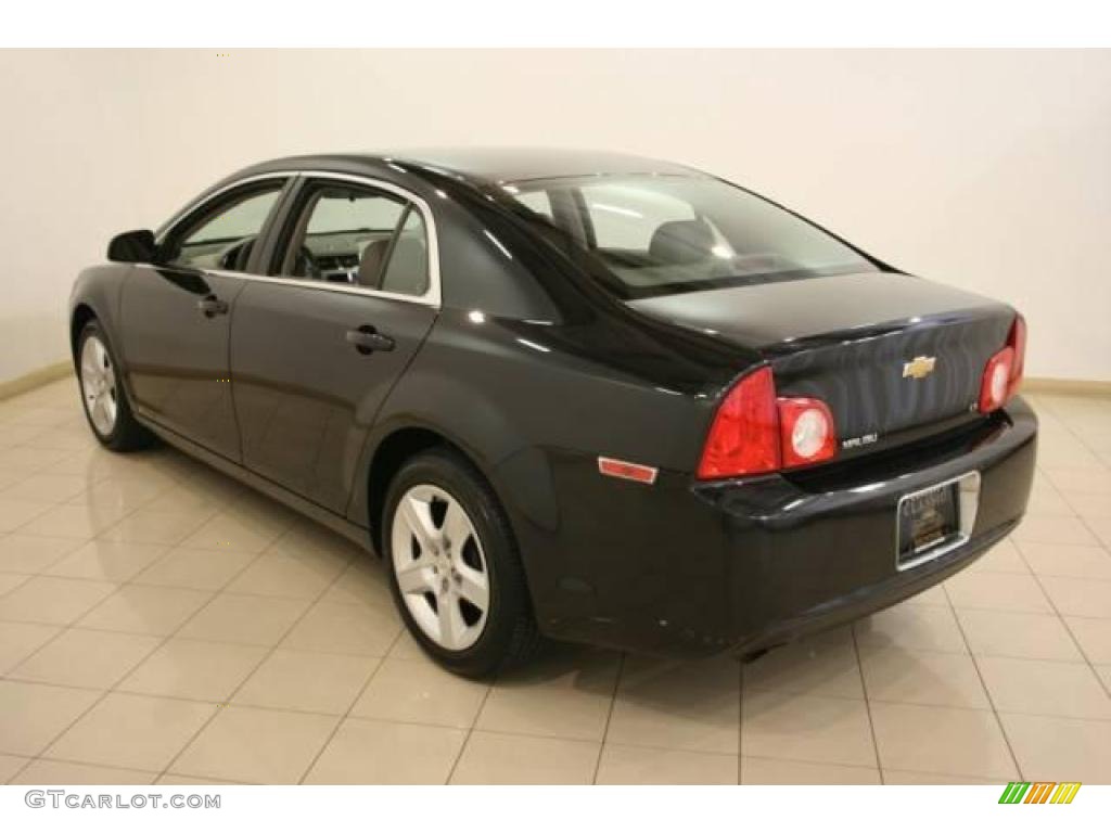 2009 Malibu LS Sedan - Black Granite Metallic / Titanium photo #5