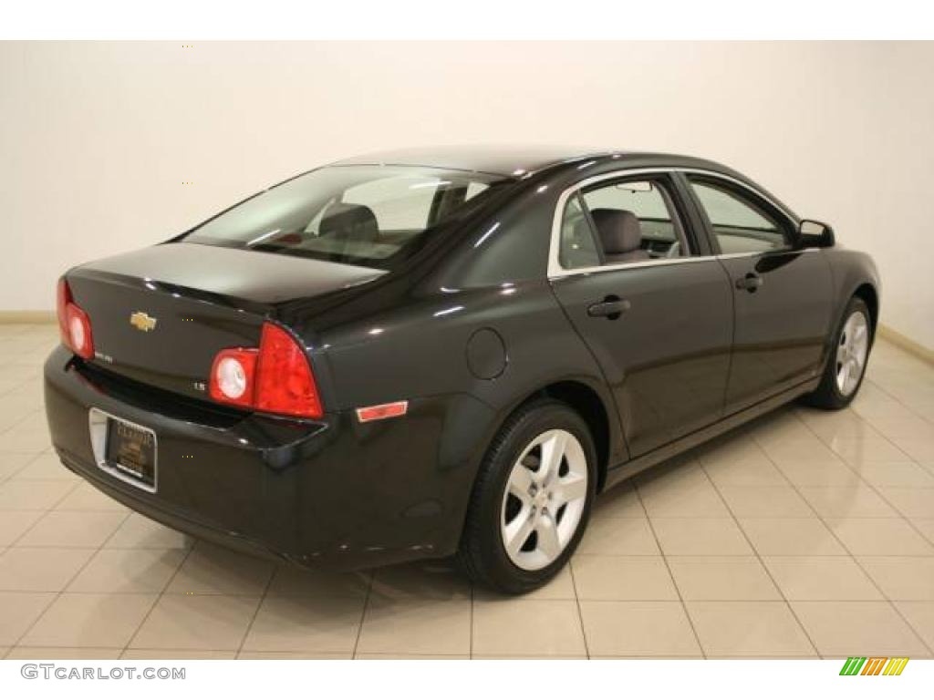 2009 Malibu LS Sedan - Black Granite Metallic / Titanium photo #7