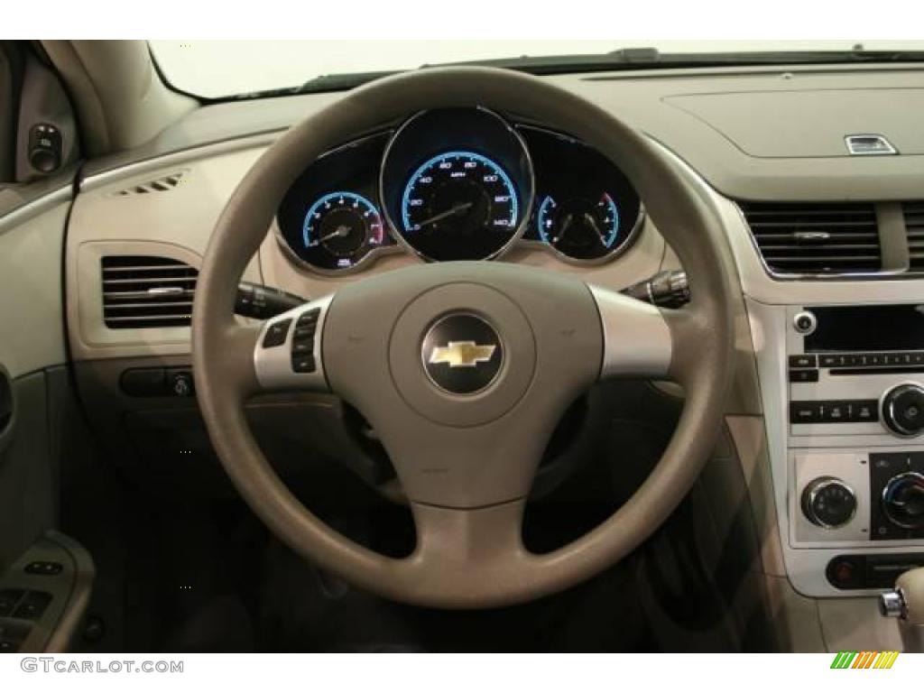 2009 Malibu LS Sedan - Black Granite Metallic / Titanium photo #10