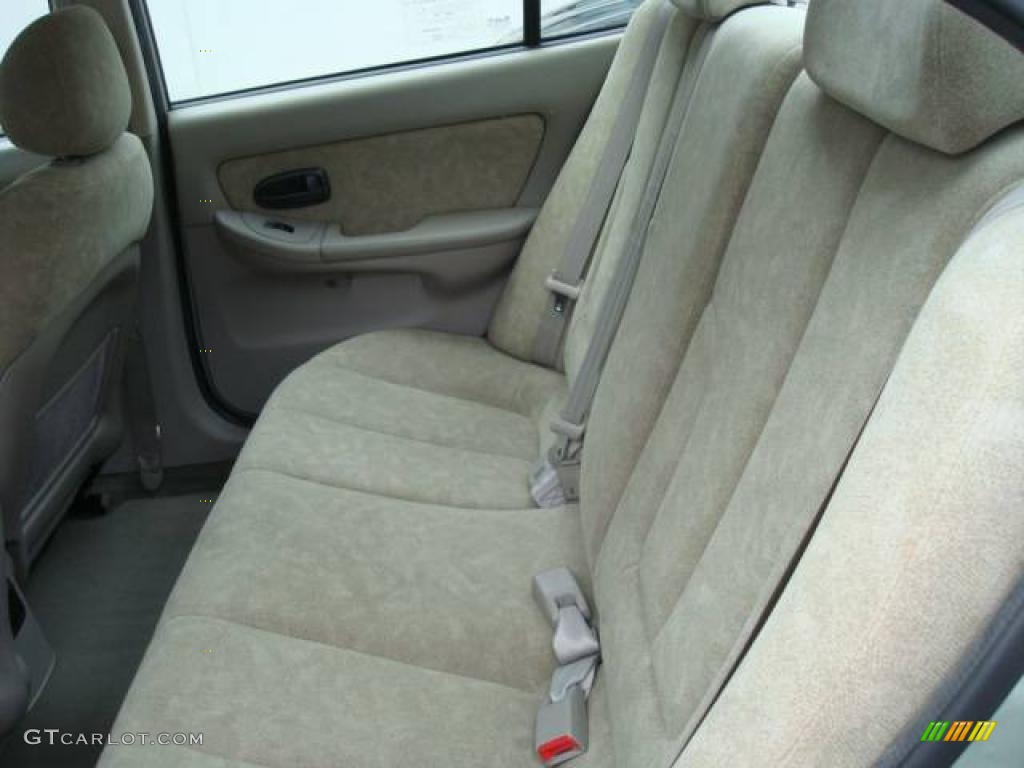 2003 Elantra GLS Sedan - Platinum Green Metallic / Beige photo #11