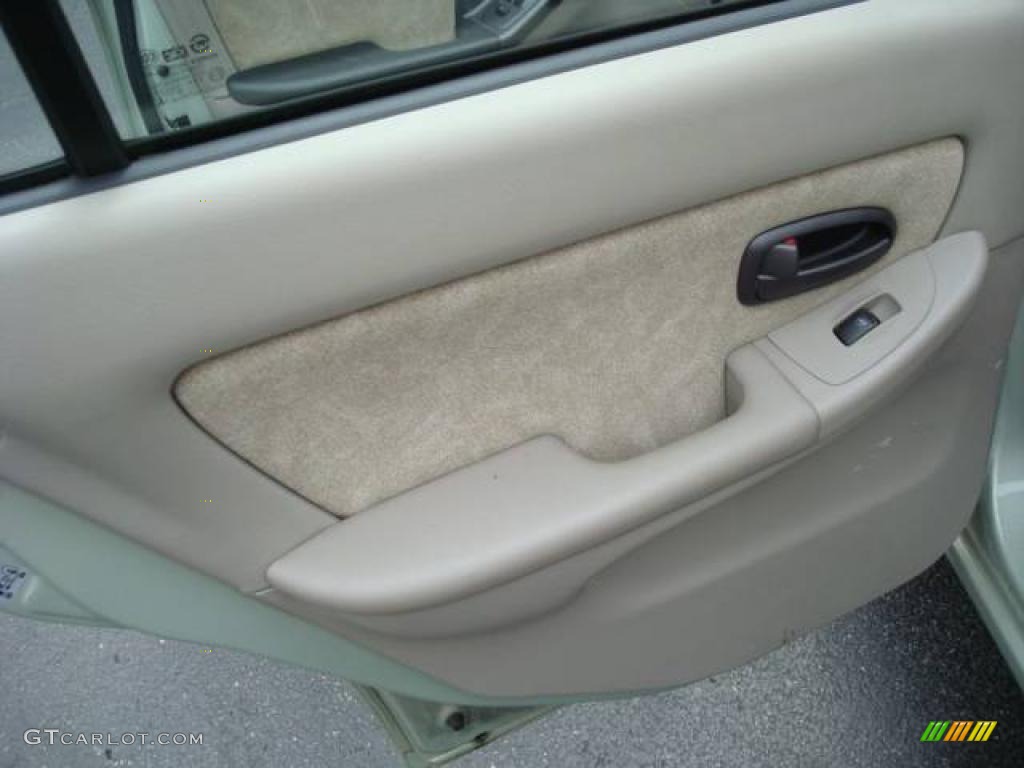2003 Elantra GLS Sedan - Platinum Green Metallic / Beige photo #13