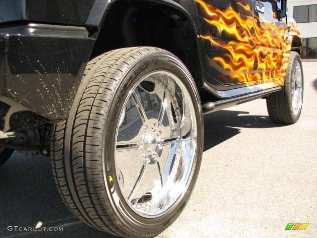 2006 H2 SUV - Black/Custom Flames / Ebony/Custom Flames photo #22