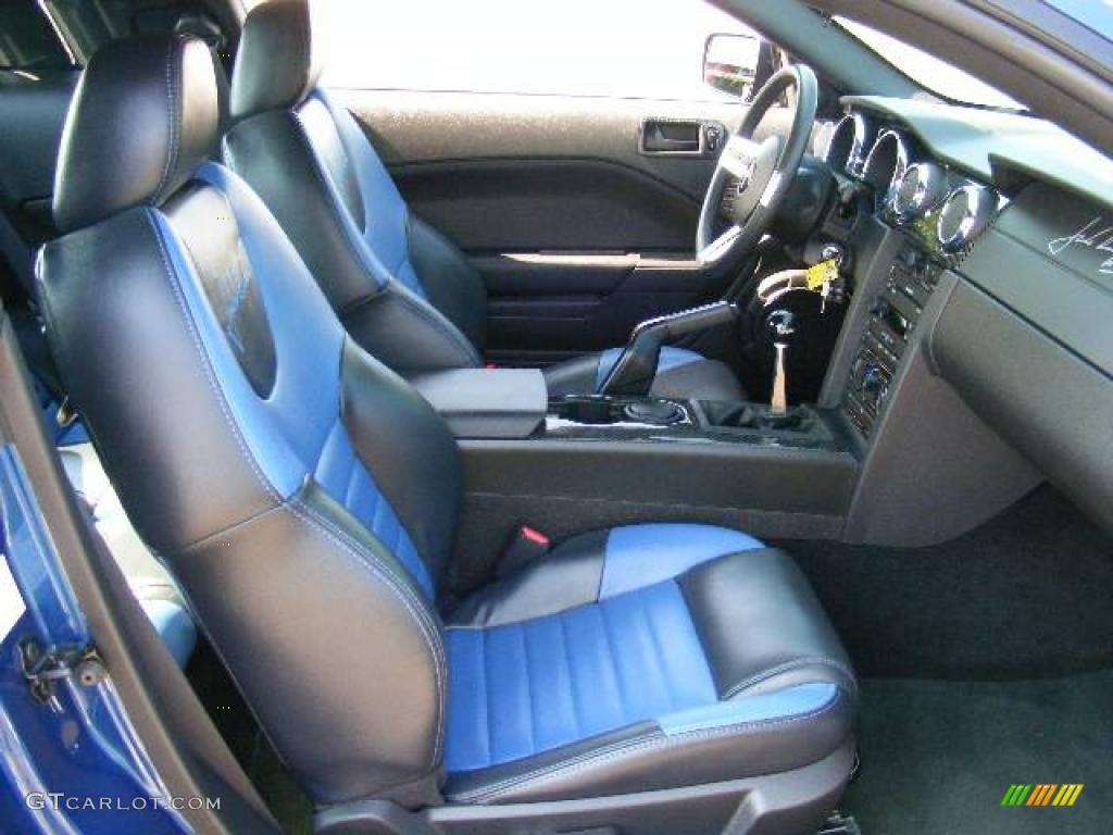 2007 Mustang Roush 427R Supercharged Coupe - Vista Blue Metallic / Roush Black/Blue photo #14