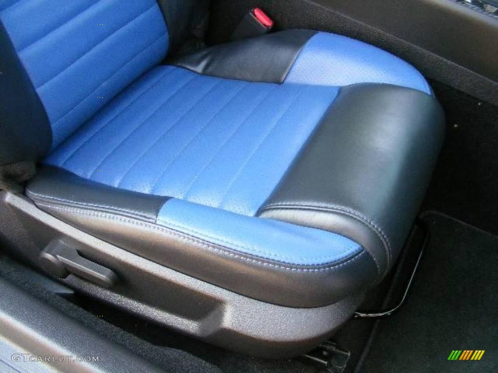 2007 Mustang Roush 427R Supercharged Coupe - Vista Blue Metallic / Roush Black/Blue photo #15