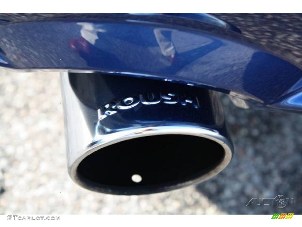 2007 Mustang Roush 427R Supercharged Coupe - Vista Blue Metallic / Roush Black/Blue photo #34