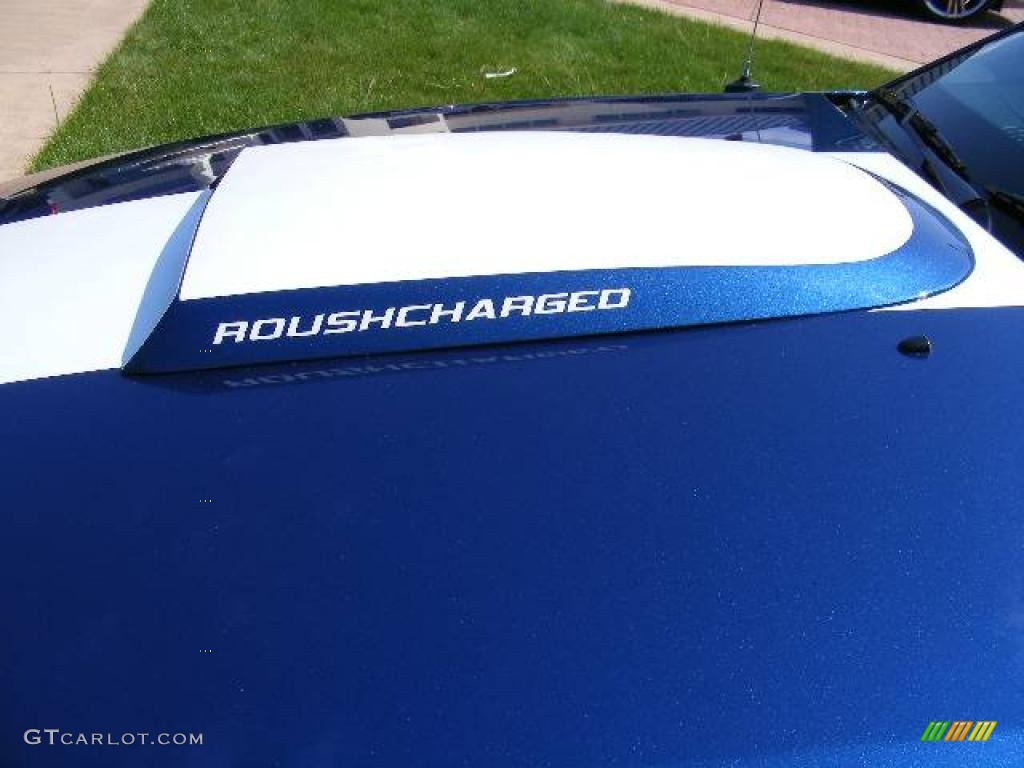 2007 Mustang Roush 427R Supercharged Coupe - Vista Blue Metallic / Roush Black/Blue photo #37