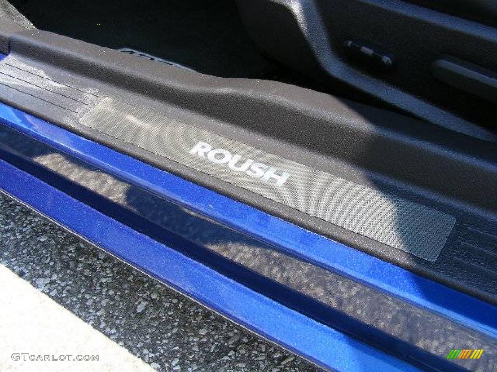 2007 Mustang Roush 427R Supercharged Coupe - Vista Blue Metallic / Roush Black/Blue photo #41