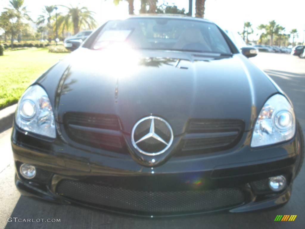 2007 SLK 350 Roadster - Black / Beige photo #2