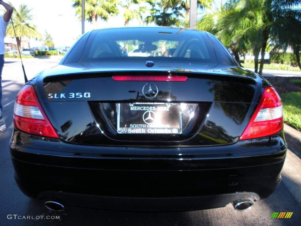 2007 SLK 350 Roadster - Black / Beige photo #6