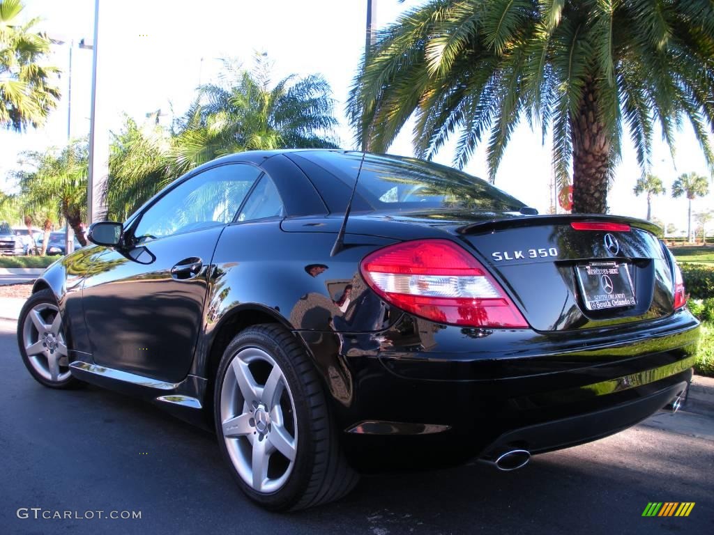 2007 SLK 350 Roadster - Black / Beige photo #7