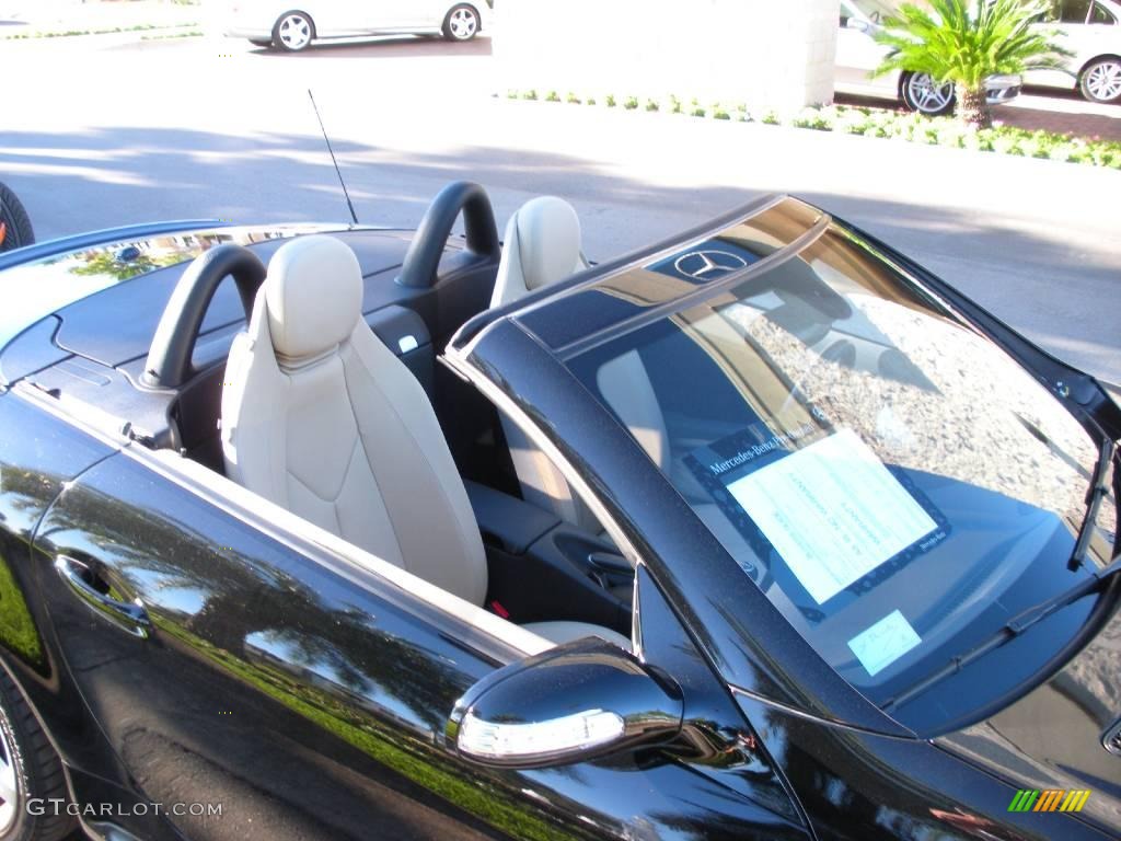 2007 SLK 350 Roadster - Black / Beige photo #11