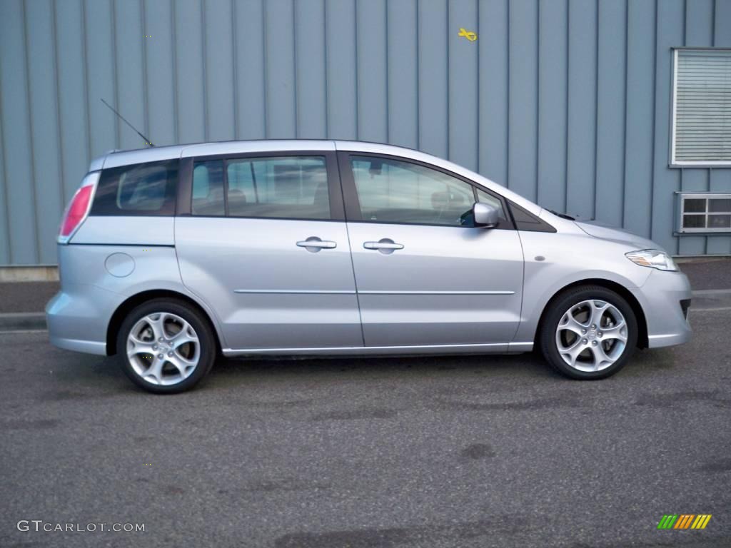 2008 MAZDA5 Sport - Sunlight Silver / Black photo #2