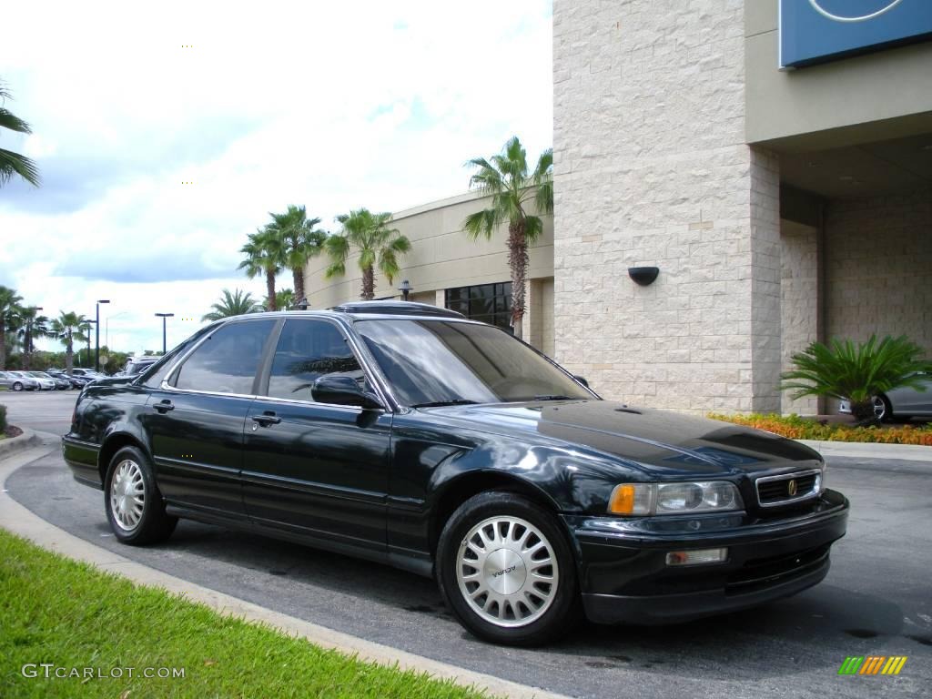 1993 Legend L Sedan - Geneva Green Pearl / Ivory photo #4
