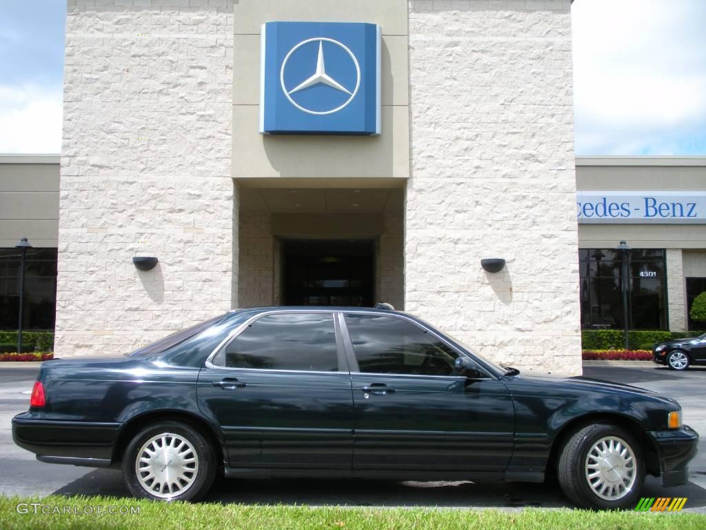 1993 Legend L Sedan - Geneva Green Pearl / Ivory photo #5