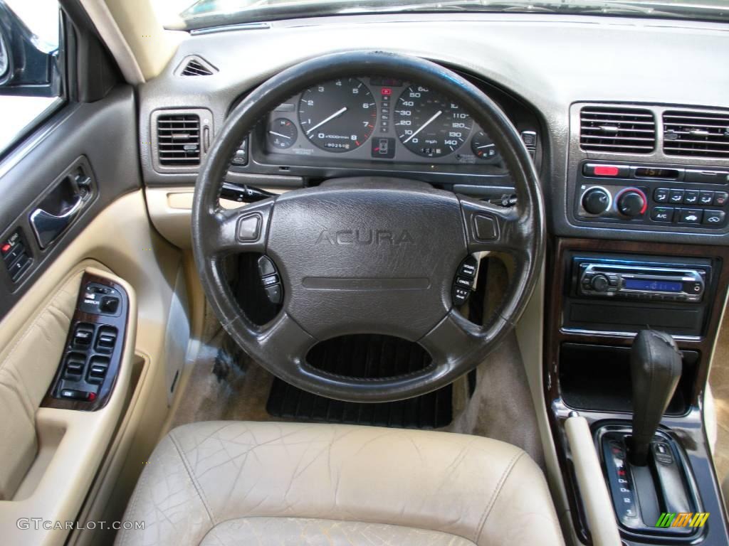 1993 Legend L Sedan - Geneva Green Pearl / Ivory photo #18