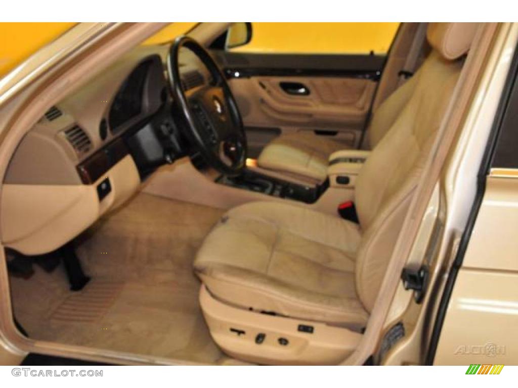 1999 7 Series 740iL Sedan - Cashmere Beige Metallic / Sand Beige photo #8