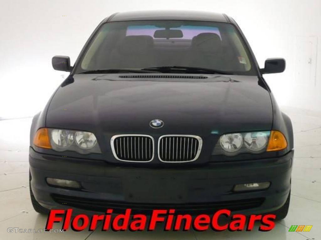 2001 3 Series 325i Sedan - Orient Blue Metallic / Sand photo #5