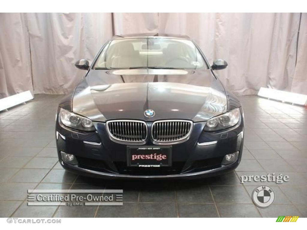 2007 3 Series 328xi Coupe - Monaco Blue Metallic / Cream Beige photo #5
