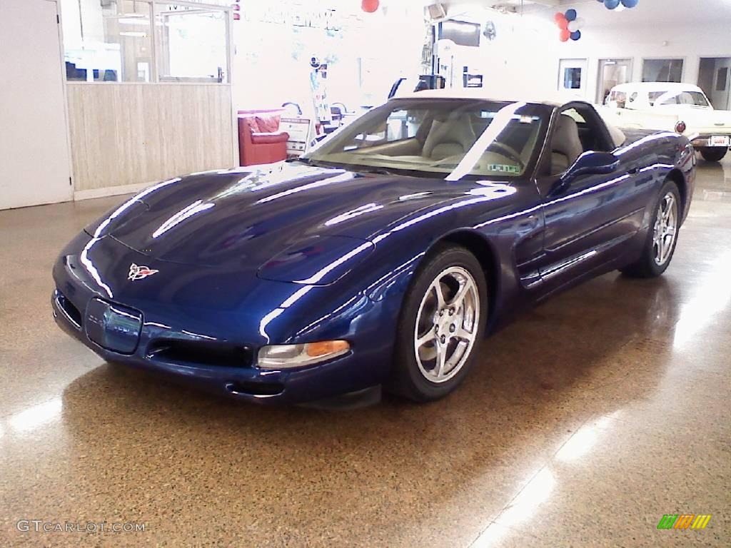 2004 Corvette Convertible - LeMans Blue Metallic / Light Gray photo #1