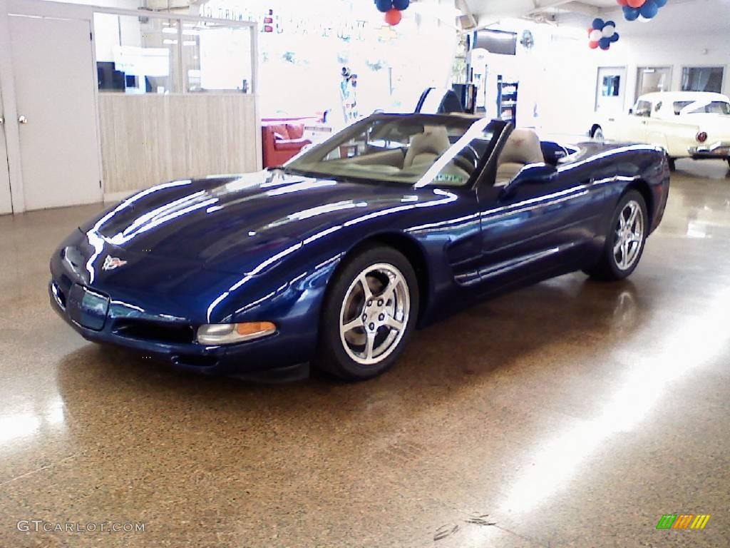 2004 Corvette Convertible - LeMans Blue Metallic / Light Gray photo #8
