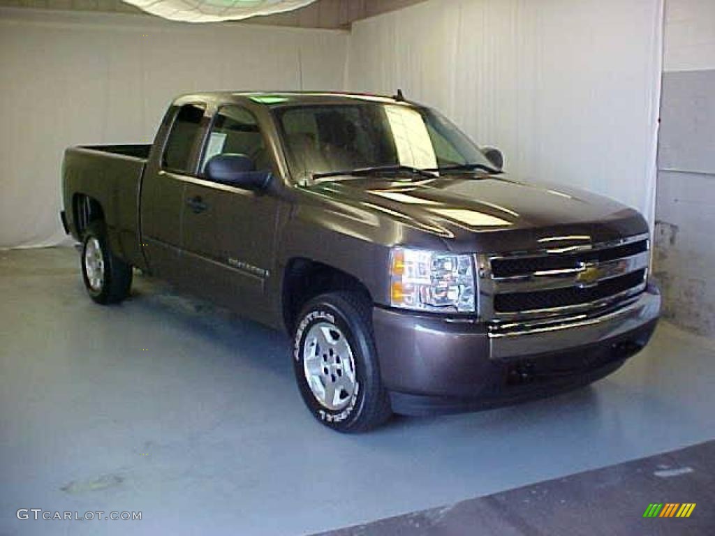 2007 Silverado 1500 LT Extended Cab - Desert Brown Metallic / Dark Charcoal photo #1