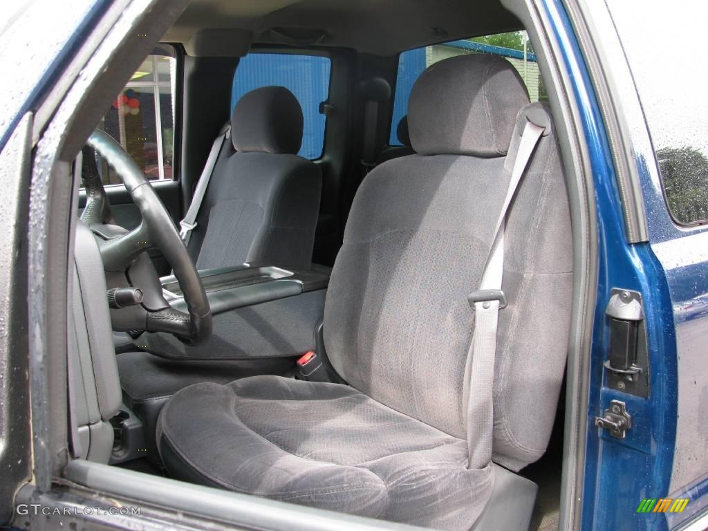 2002 Silverado 1500 LS Extended Cab 4x4 - Indigo Blue Metallic / Graphite Gray photo #9