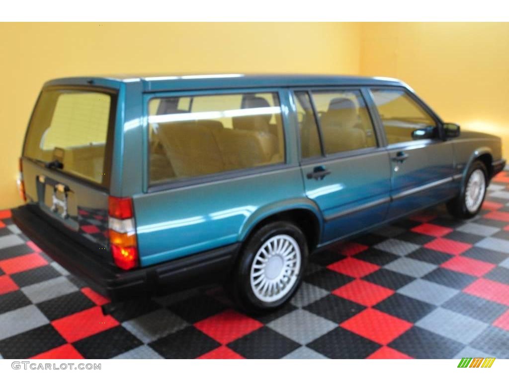 1995 940 Wagon - Blue Green Metallic / Beige photo #6