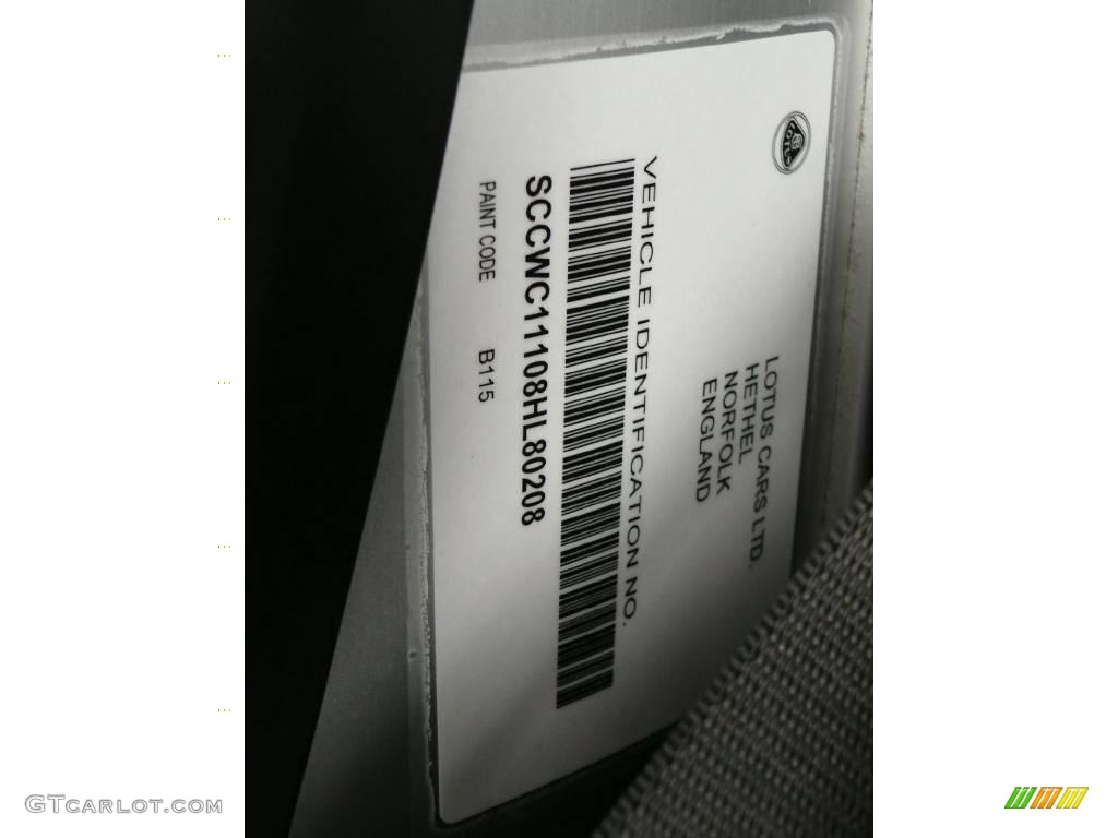 2008 Lotus Exige S 240 Color Code Photos