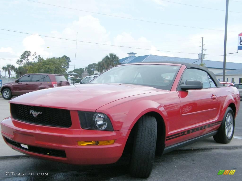 2006 Mustang V6 Premium Convertible - Redfire Metallic / Light Graphite photo #1