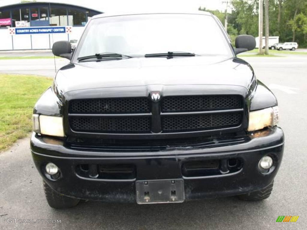 2001 Ram 1500 SLT Club Cab 4x4 - Black / Agate photo #3