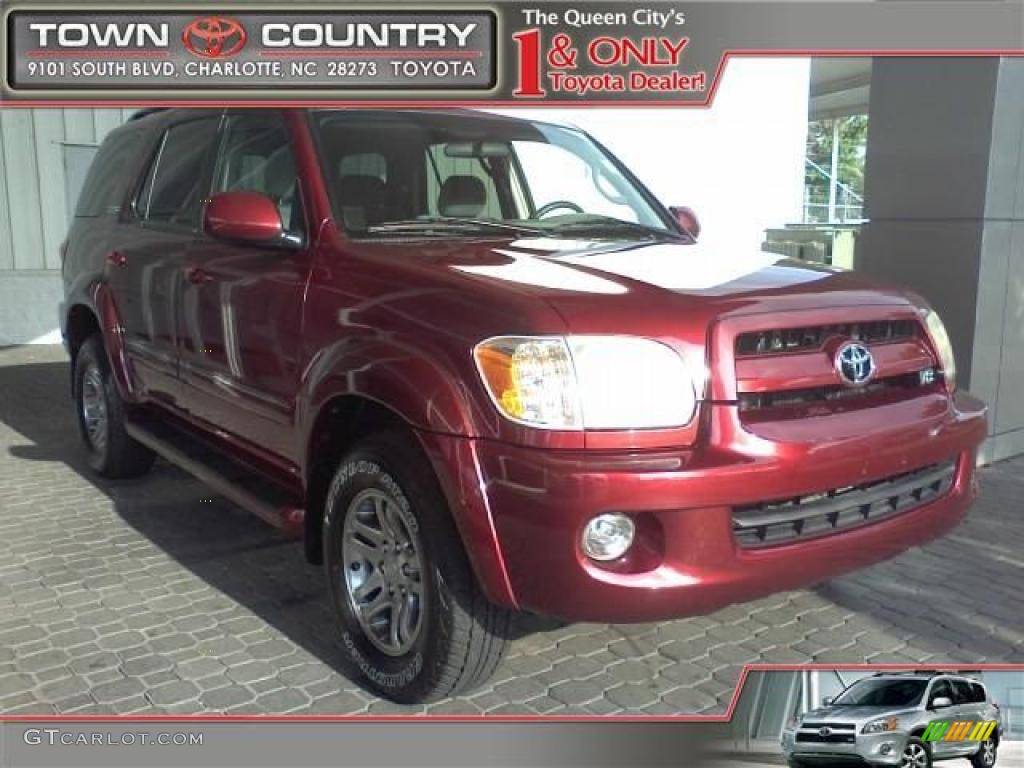 2006 Sequoia SR5 4WD - Salsa Red Pearl / Light Charcoal photo #1