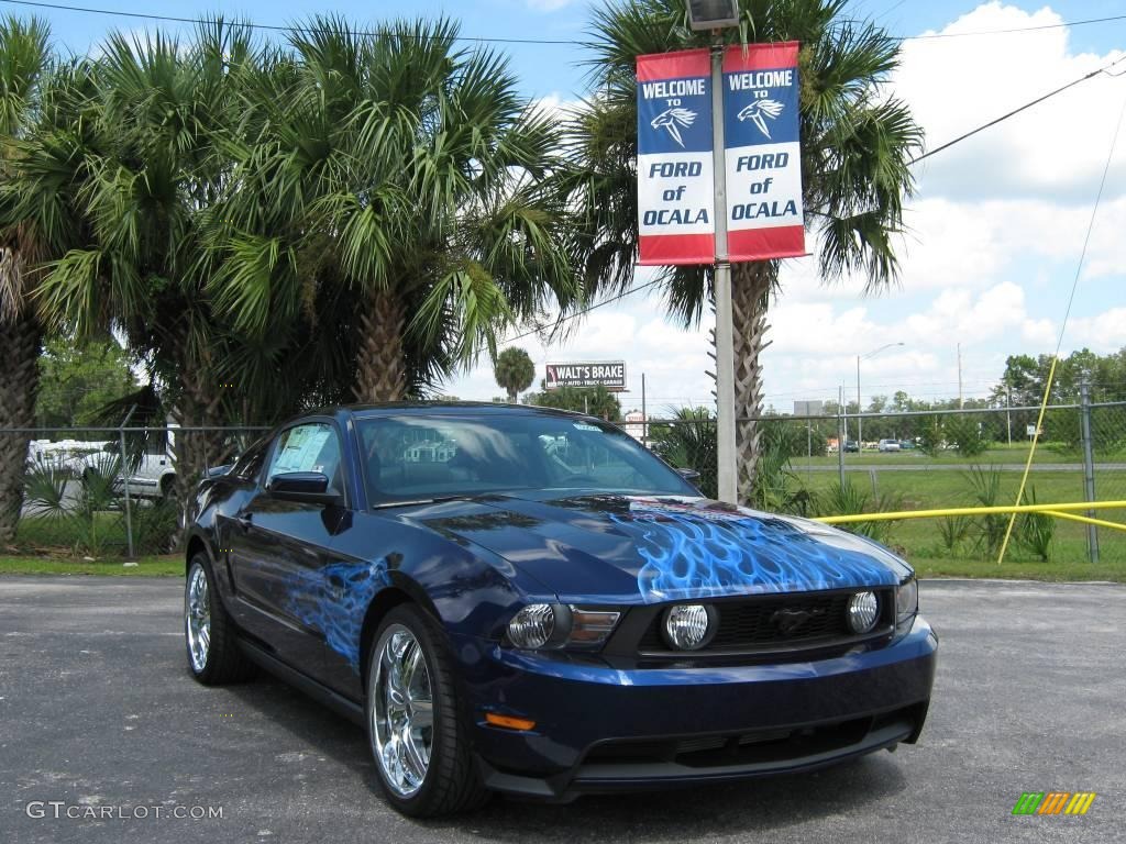 2010 Mustang GT Premium Coupe - Kona Blue Metallic / Charcoal Black/Silver Soho photo #1
