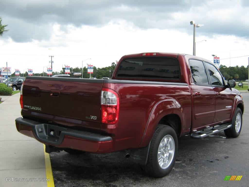 2006 Tundra Limited Double Cab - Salsa Red Pearl / Light Charcoal photo #3