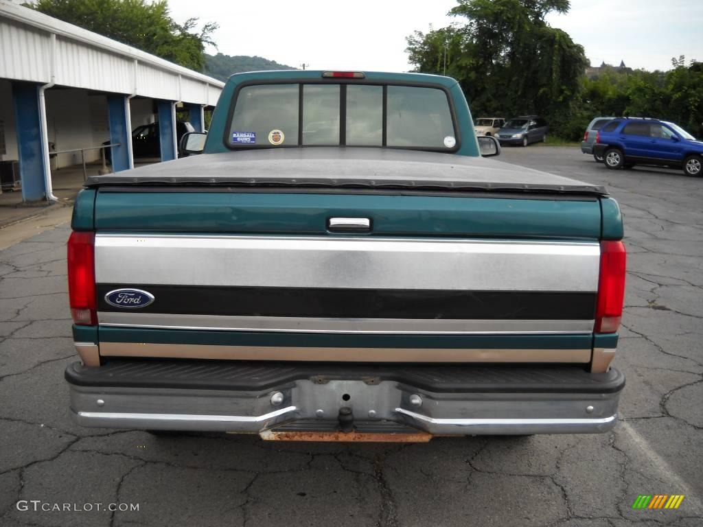 1996 F150 Eddie Bauer Regular Cab 4x4 - Pacific Green Metallic / Medium Mocha photo #3