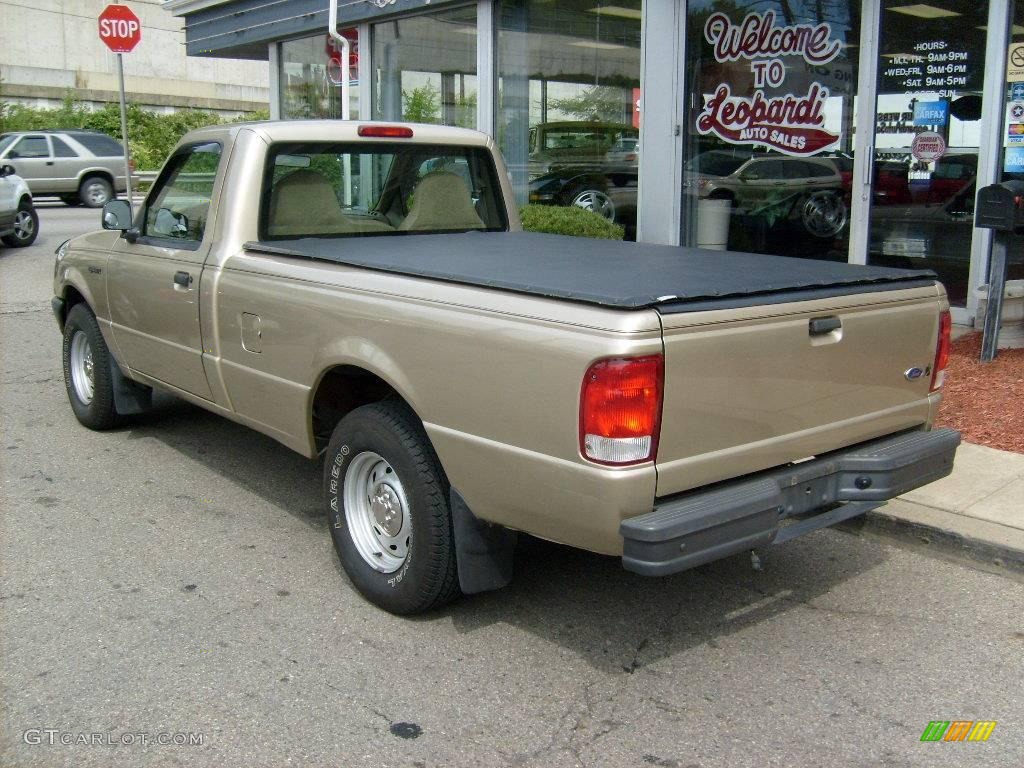 2000 Ranger XL Regular Cab - Harvest Gold Metallic / Medium Prairie Tan photo #3