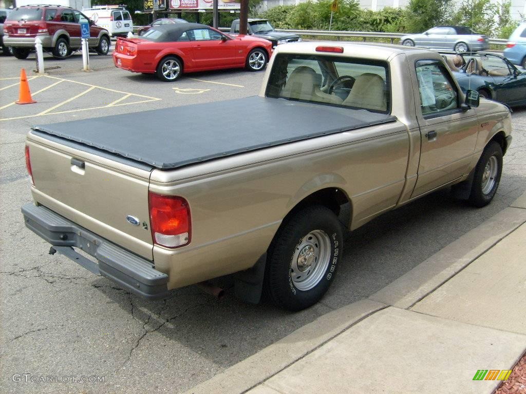 2000 Ranger XL Regular Cab - Harvest Gold Metallic / Medium Prairie Tan photo #5