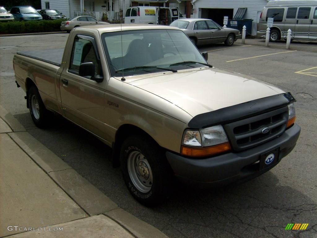 2000 Ranger XL Regular Cab - Harvest Gold Metallic / Medium Prairie Tan photo #6