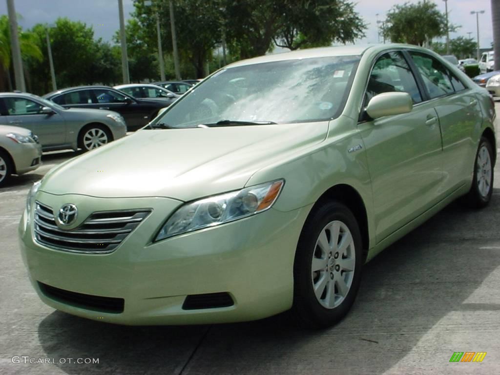 2007 Camry Hybrid - Jasper Green Pearl / Ash photo #7