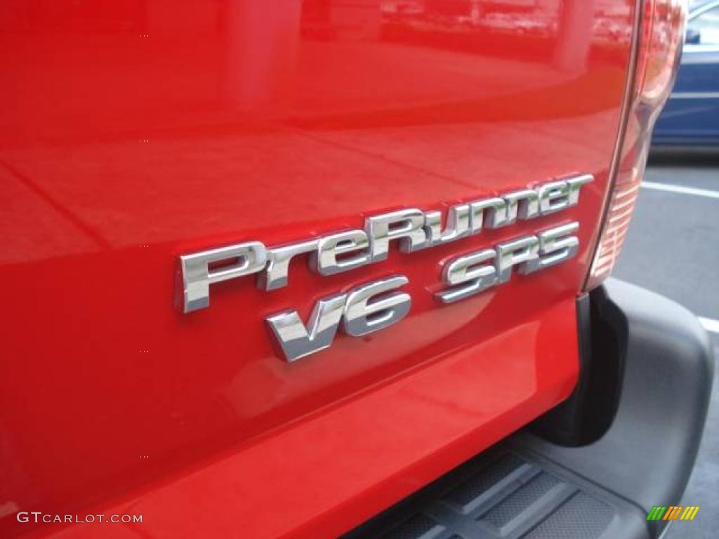 2007 Tacoma V6 PreRunner Access Cab - Radiant Red / Graphite Gray photo #39