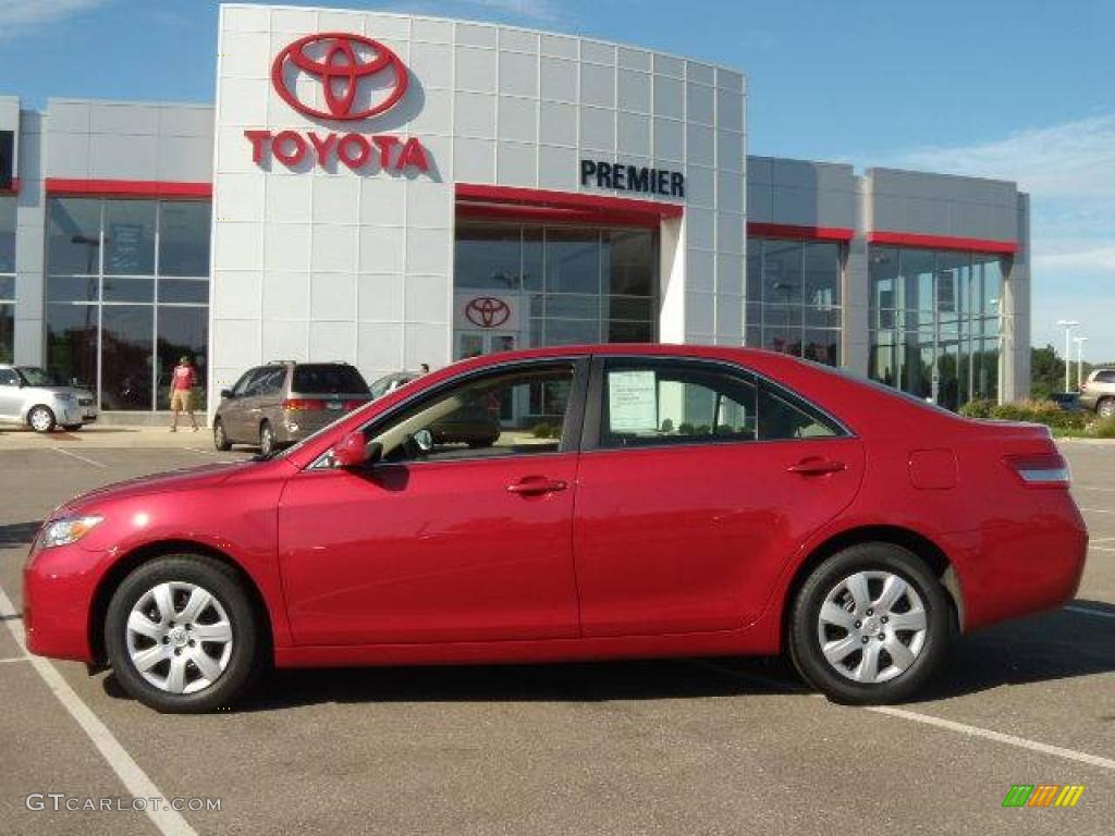 2010 Camry LE - Barcelona Red Metallic / Bisque photo #2