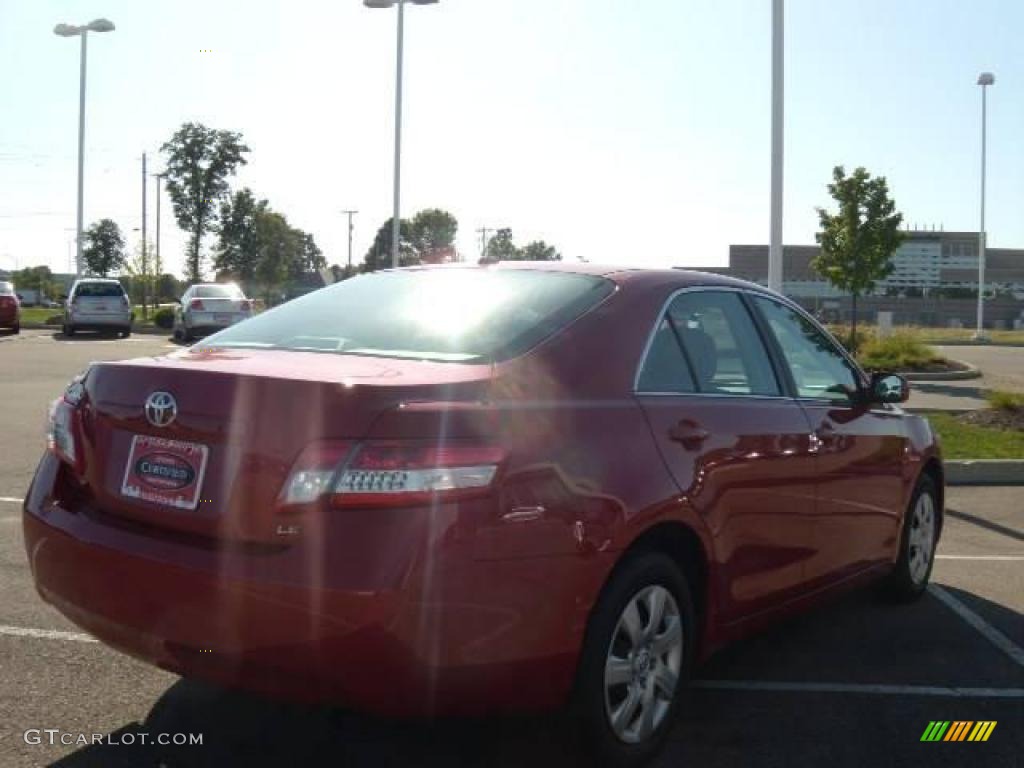 2010 Camry LE - Barcelona Red Metallic / Bisque photo #5