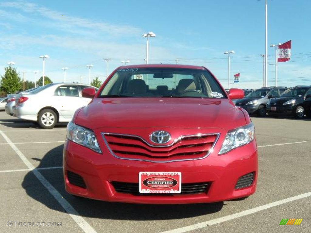 2010 Camry LE - Barcelona Red Metallic / Bisque photo #8