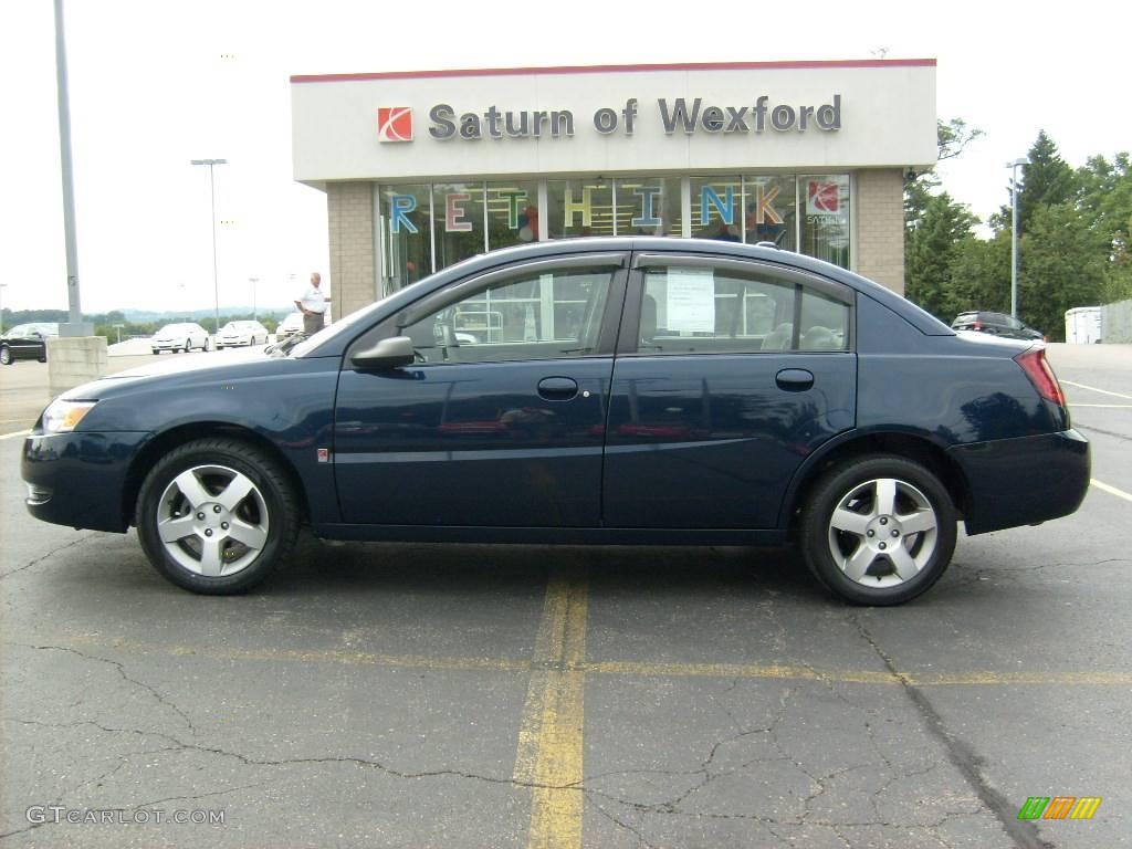 2007 ION 3 Sedan - Deep Blue / Gray photo #1