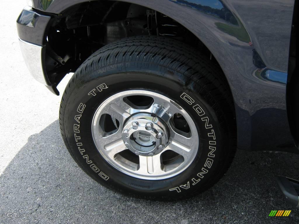 2005 F350 Super Duty Lariat Crew Cab 4x4 - True Blue Metallic / Medium Flint photo #15