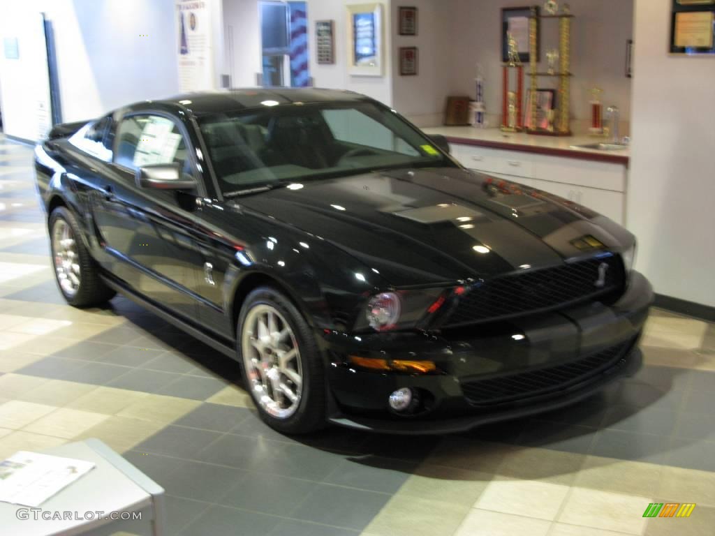 2009 Mustang Shelby GT500 Coupe - Black / Dark Charcoal photo #1