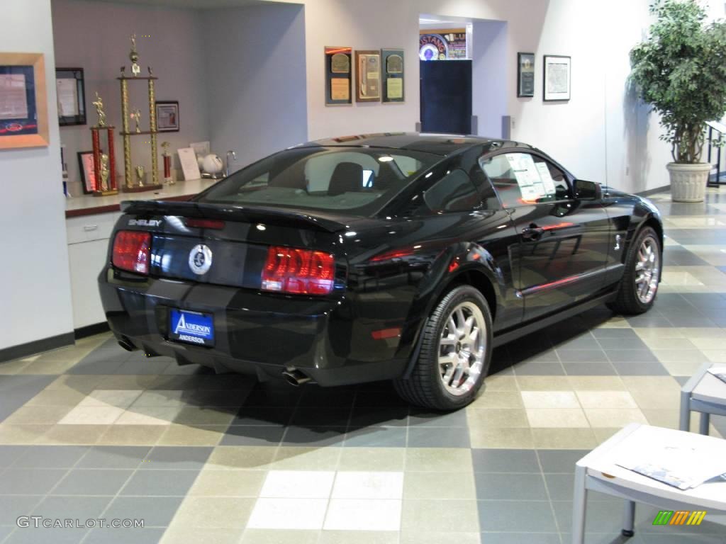 2009 Mustang Shelby GT500 Coupe - Black / Dark Charcoal photo #7