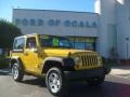 2008 Detonator Yellow Jeep Wrangler X 4x4  photo #1