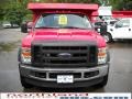 Red - F550 Super Duty XL Regular Cab Chassis 4x4 Dump Truck Photo No. 3