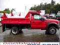 Red - F550 Super Duty XL Regular Cab Chassis 4x4 Dump Truck Photo No. 5