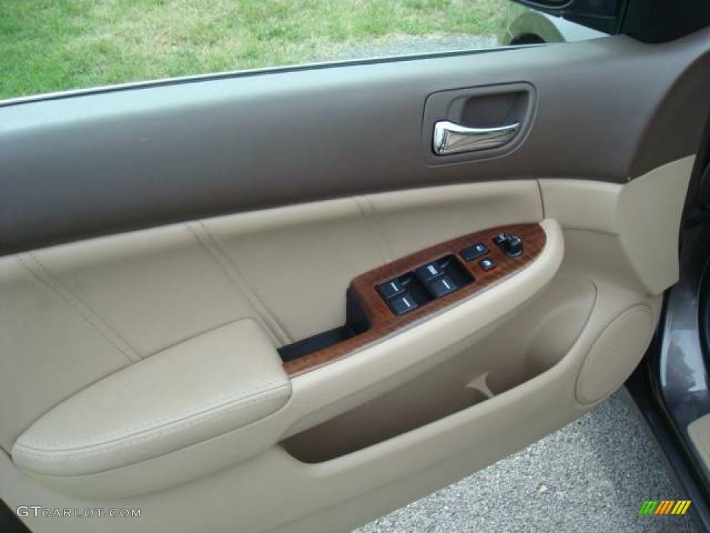 2007 Accord EX-L V6 Sedan - Carbon Bronze Pearl / Ivory photo #14